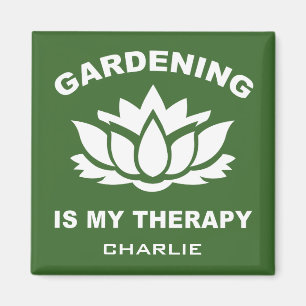 Jardinage nom personnalisé et aimant couleur