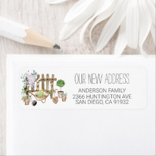 Jardinage Planter de nouvelles racines Étiquette d