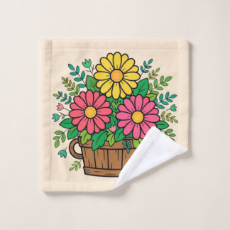 Jardinère en bois fleuri rétro joyeux