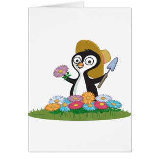 Jardinier de fleur de pingouin