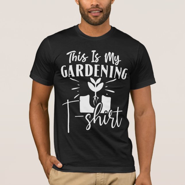Jardiniers - Tshirt de jardin pour hommes (Devant)