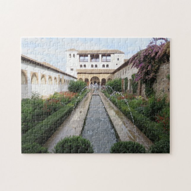 Jardins de Generalife, Alhambra, Espagne - puzzle (Horizontal)