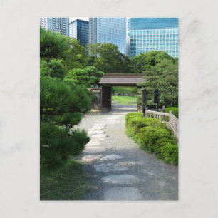 Jardins de Hama-rikyu : Tokyo, Japon Carte postale
