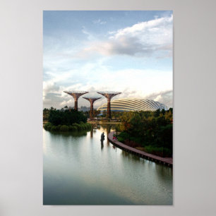 Jardins de la Baie, Singapour - Poster