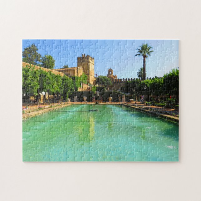 Jardins de l'Alcazarof Cordoue, Espagne - puzzle (Horizontal)
