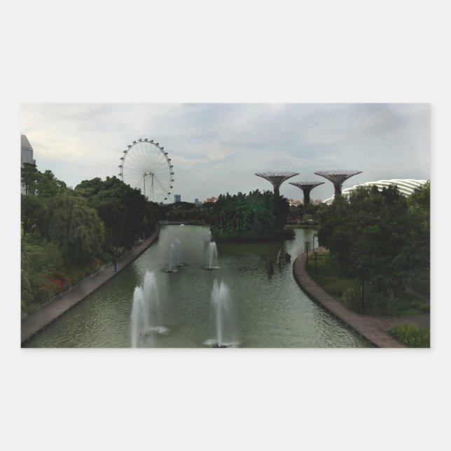 Jardins de Singapour près de la baie #6 Stickers (Devant)