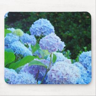 Jardins d'hortensia bleu tapis de souris Fleurs fl