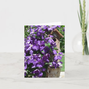 Jardins du Nouvel An Carte pour notes- Clematis &