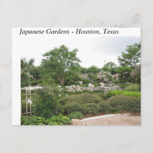 Jardins japonais - Houston, Texas - Carte postale