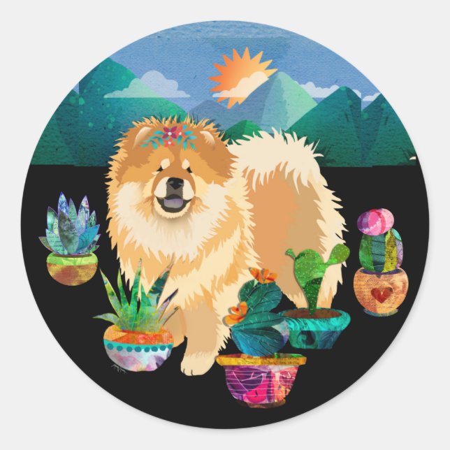 JARDINS ME RENDRE SOURIS - Sticker rond (Devant)