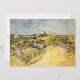 Jardins potagers, Montmartre par Vincent van Gogh