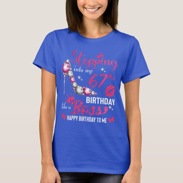 J'arrive à mon 67e anniversaire comme un t-shirt d (Devant)