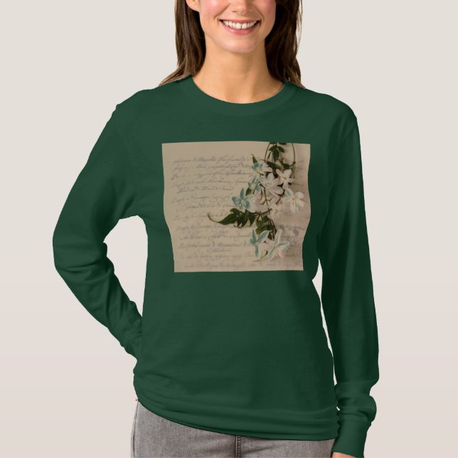jasmine sur de vieilles dames de script t-shirt à  (Devant)