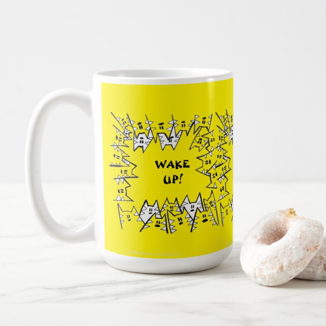 JAUNE 15 CATS MUG (Avec donut)