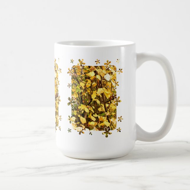 JAUNE AUTOMNE QUITTE LA MUG DU CAFÉ (Droite)