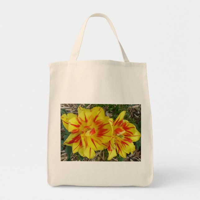 Jaune avec Sac Orgnaic Fleur Rouge (Devant)