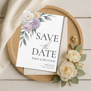 Jaune Beurre Et Fleurs De Lilas Save The Date