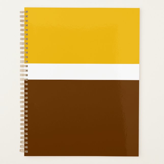 Jaune blanc Brown couleur pâle Conception des bloc (Devant)
