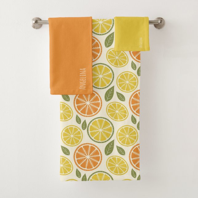 Jaune citron orange  Motif nom blanc (En situation)