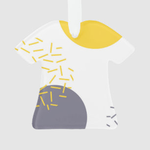 Jaune, cool, moderne, art géométrique tendance