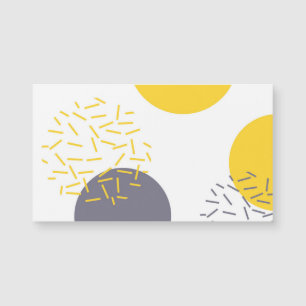 Jaune, cool, moderne, art géométrique tendance