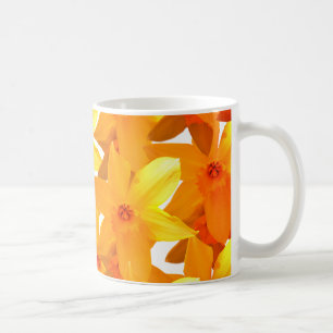 Jaune Daffodiles Floral Classique Mug