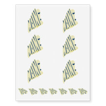 Jaune d'art de mot de nom d'état du Maine