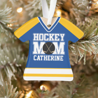 Jaune de hockey sur glace bleu/jaune