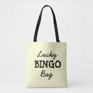 Jaune de sac de BINGO-TEST de bonne chance barré