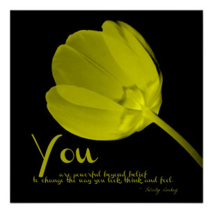 Jaune de tulipe de forme physique vous affiche