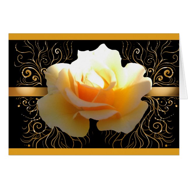 Jaune élégant de lueur intérieure et Merci rose (Devant horizontal)
