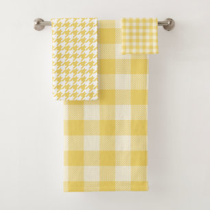 Jaune En vichy Plaid et Houndstooth