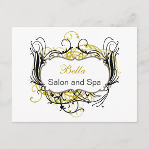 jaune et blanc Chic Business Merci Cartes