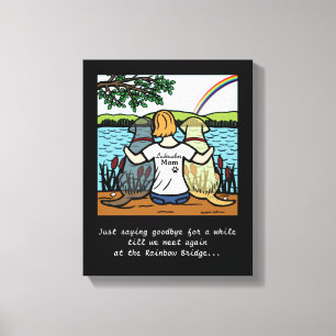 Jaune et noir Labrador Angles et maman 3 toile