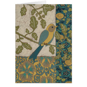 Jaune et oiseau bleu turquoise étés perché sur une