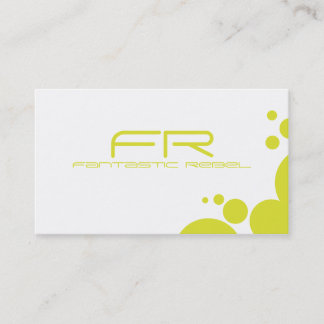 Jaune Fantastique Rebel Cartes de visite