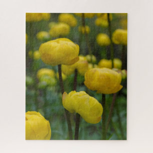 Jaune Globe Fleurs Puzzle