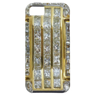 Jaune Gold et Diamond Art iPhone 5 Coque