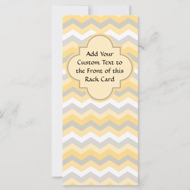 Jaune/Gris Chevron Zigzag (Devant)
