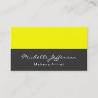 Jaune Gris Professionnel Carte de visite tendance
