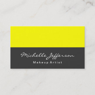 Jaune Gris Professionnel Carte de visite tendance