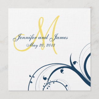Jaune initial, Faire-part de mariage des vents ble