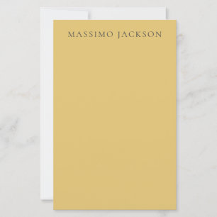 Jaune laiton minimaliste plain esthétique moderne
