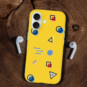 Jaune Memphis Monogramme Coque-Mate coque iphone