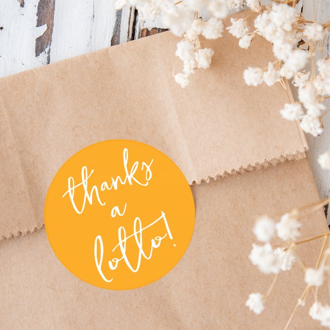 Jaune Merci un Sticker Lotto Billet de loterie Fav (Créateur téléchargé)