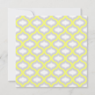 Jaune moderne et nuances de GreyMariage Invitation