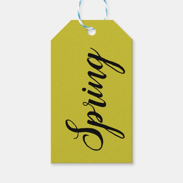 Jaune n°2, Étiquette cadeau jaune (Devant)