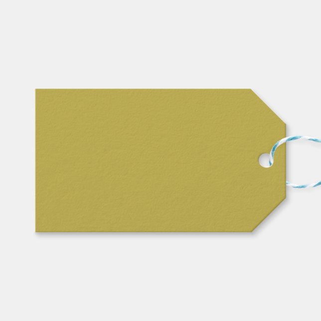 Jaune n°3, Étiquette cadeau jaune foncé (Devant (Horizontal))