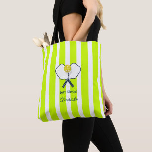 Jaune Optique et Sac de Pickleball Vert Néon