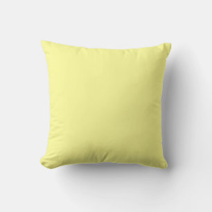 jaune pastel uni, jaune pâle coussin